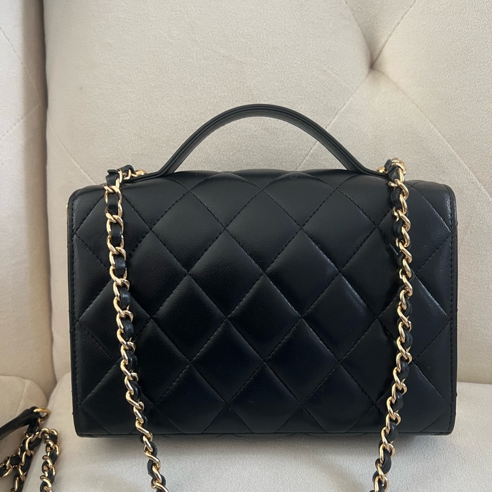 ❌Reserved❌🔥🔥Chanel Quilted Lambskin Golden Box Top Handle mini rectangular Bag - Picture 6 of 9